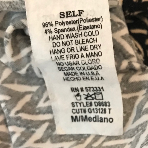 Black/patterned Dress - Picture 6 of 6